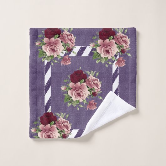 Badetücher Sets Blumen (Waschlappen)