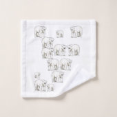 Badetücher Sets Eisbär (Waschlappen)