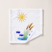Badetücher Sets Fisch (Waschlappen)