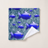 Badetücher Sets Fisch (Waschlappen)