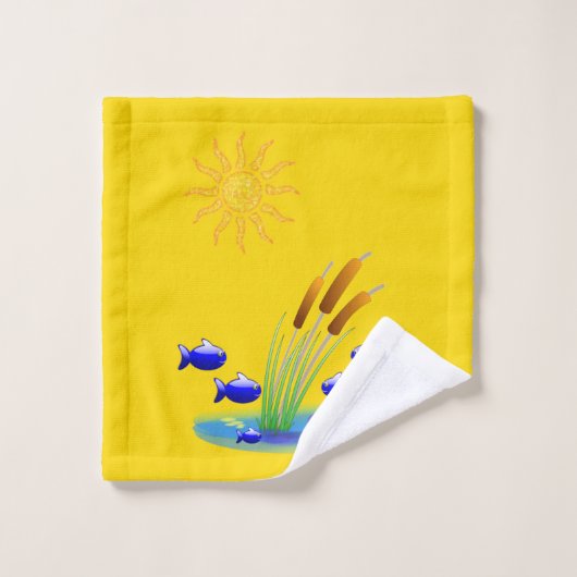 Badetücher Sets Fisch (Waschlappen)