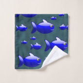 Badetücher Sets Fisch (Waschlappen)