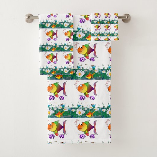 Badetücher Sets Fisch (Insitu)