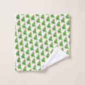 Badetücher-Sets Glücklicher St. Patrick's Day Hase Badhandtuch Set (Waschlappen)