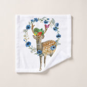 Badetücher Sets Hirsche Frucht Blüte (Waschlappen)