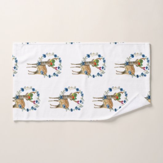 Badetücher Sets Hirsche Frucht Blüte (Handtuch)