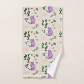 Badetücher Sets Katzenfisch Kakteen (Handtuch)