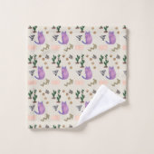 Badetücher Sets Katzenfisch Kakteen (Waschlappen)