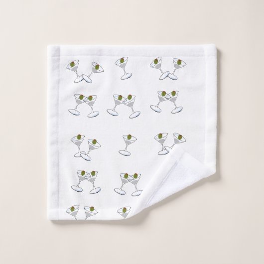 Badetücher Sets Martini Brille (Waschlappen)