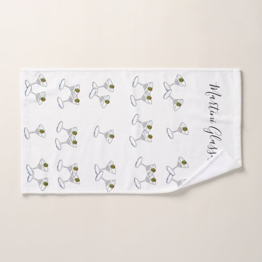Badetücher Sets Martini Brille (Handtuch)