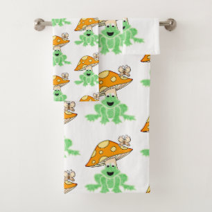 Badetücher Sets Schmetterling Pilz Frosch