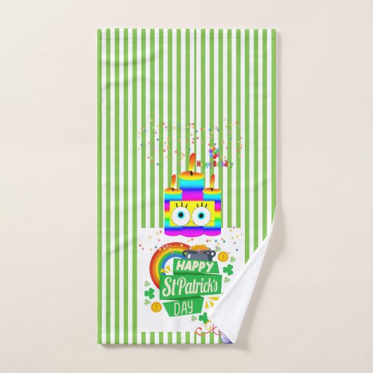 Badetücher Sets, St. Patrick's Day Happy Birthday Badhandtuch Set (Handtuch)