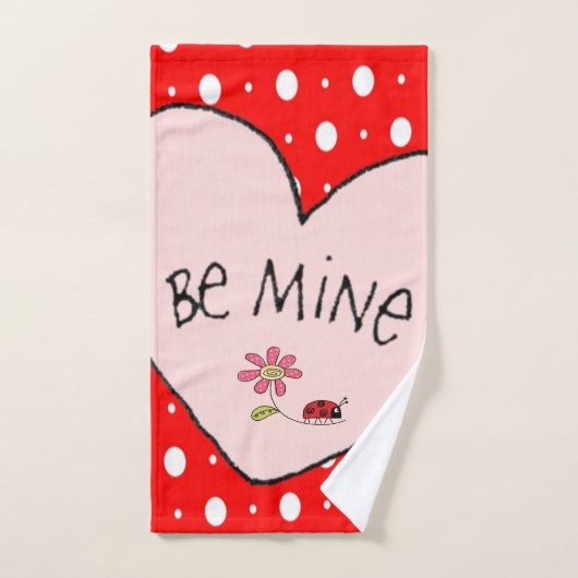 Badetücher Sets Valentine's Day Be Mine Hearts (Handtuch)