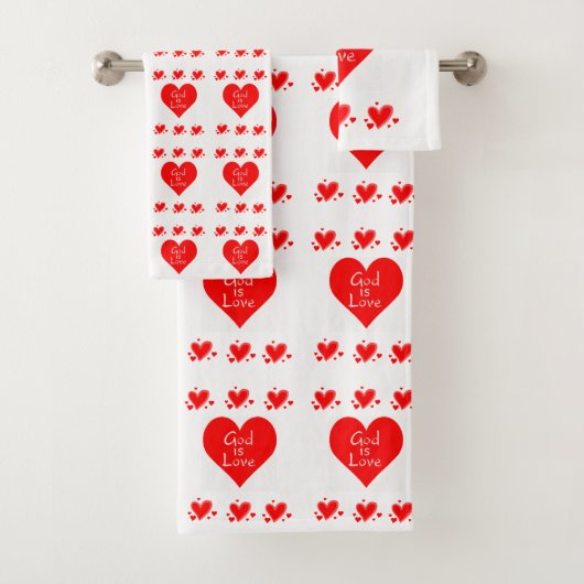 Badetücher Sets Valentine's God is Liebe (Insitu)