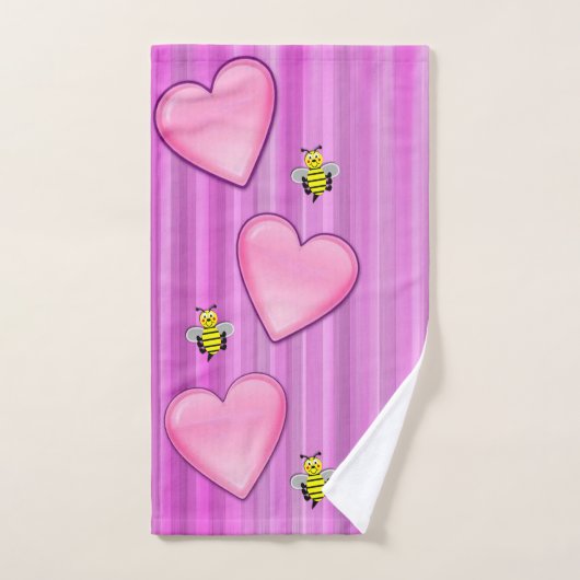 Badetücher Sets Valentinstag, Biene (Handtuch)