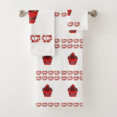 Badetücher Sets Valentinstag Cupcake (Insitu)