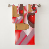 Badetücher Sets Valentinstag, Hund (Insitu)