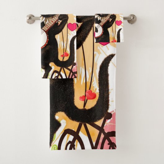 Badetücher Sets Valentinstag, Paris Frankreich (Insitu)