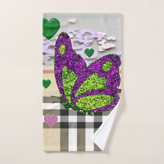 Badetücher Sets Valentinstag, Schmetterling (Handtuch)