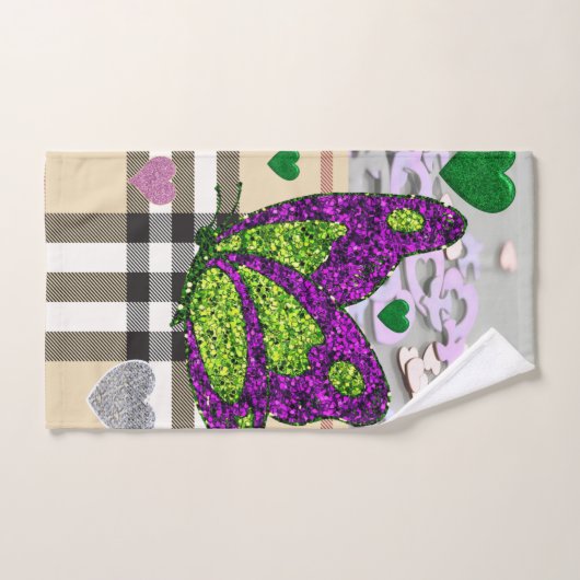 Badetücher Sets Valentinstag, Schmetterling (Handtuch)