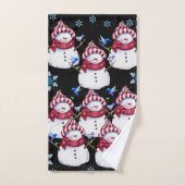 Badetücher Sets Weihnachten, Schneemann (Handtuch)