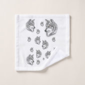 Badetücher Sets Wölfe (Waschlappen)