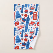 Badetücher - Symbole Londons Badhandtuch Set (Handtuch)