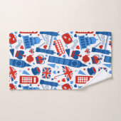 Badetücher - Symbole Londons Badhandtuch Set (Handtuch)