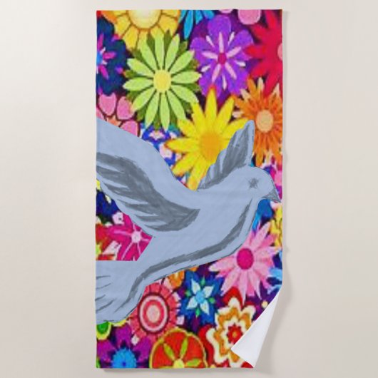 Badetücher Tauben Strandtuch (Vorderseite)