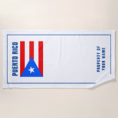Badetuchgeschenk Puerto- Ricoflagge Strandtuch (Vorderseite)