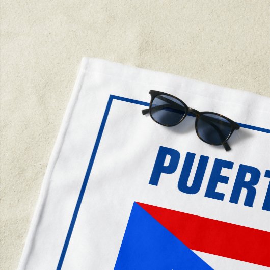 Badetuchgeschenk Puerto- Ricoflagge Strandtuch (Beispiel)
