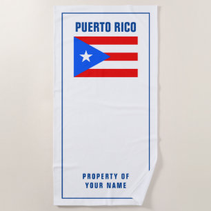 Badetuchgeschenk Puerto- Ricoflagge Strandtuch