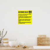 Badevorschriften Bei der Benutzung des Bades keine Poster (Küche)