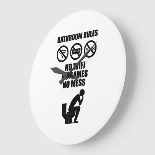 Badevorschriften Große Wanduhr (Winkel)