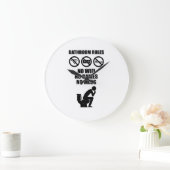 Badevorschriften Große Wanduhr (Zuhause)