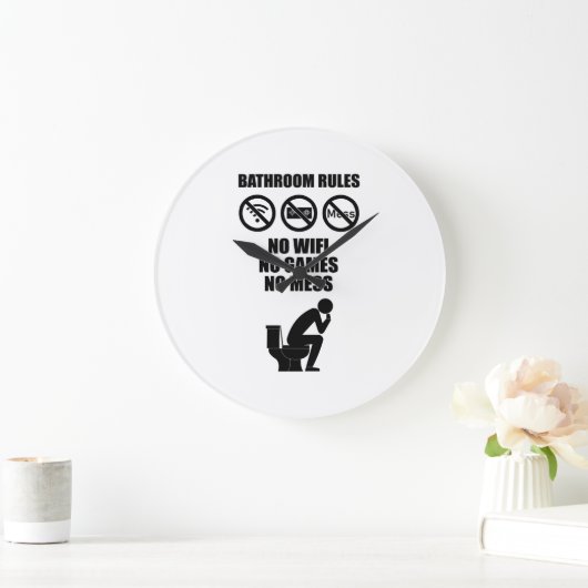 Badevorschriften Große Wanduhr (Zuhause)