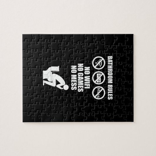 Badevorschriften Puzzle (Horizontal)