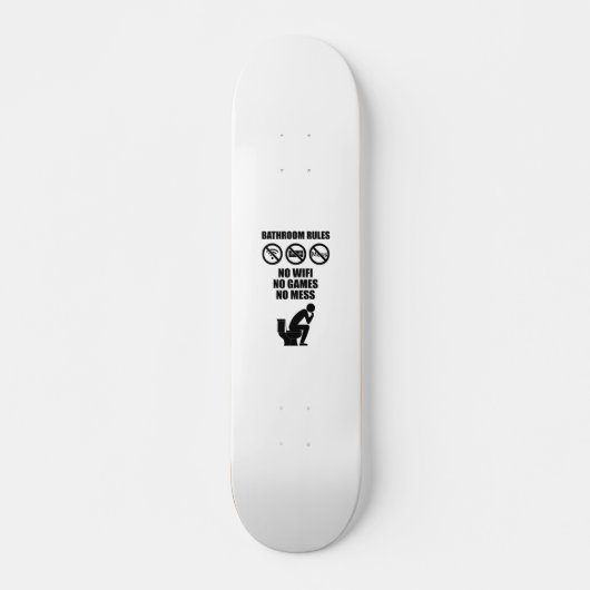 Badevorschriften Skateboard (Vorne)
