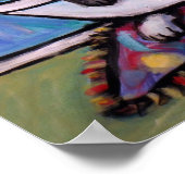 Badewanne aus schwarzem Labrador Poster (Ecke)