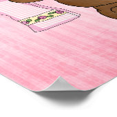 Badewanne Bären Cartoon Wandplakat Poster (Ecke)