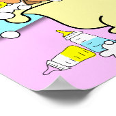 Badewanne Dackel Welpenposter 15 Poster (Ecke)