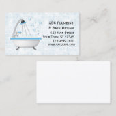 Badewanne, Dusche, Fliesen Visitenkarte (Vorne/Hinten)