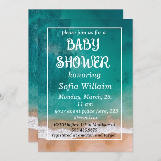 Badewanne Einladung (Vorne/Hinten)