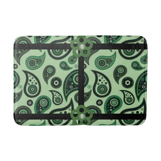 Badewanne im Paisley Badematte (Vorderseite)