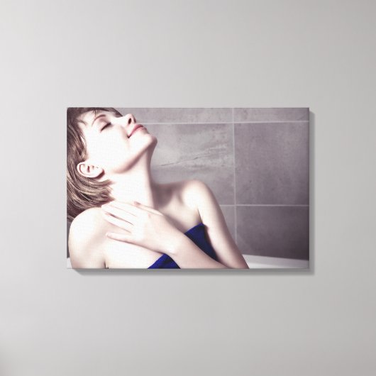 Badewanne Leinwanddruck (Vorderseite)