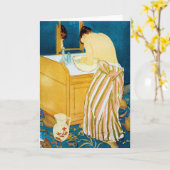 Badewanne, Mary Cassatt Karte (Gelbe Blume)