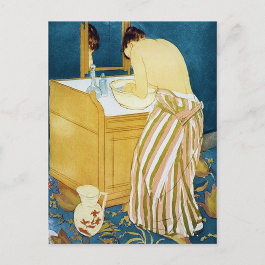 Badewanne, Mary Cassatt Postkarte (Vorderseite)