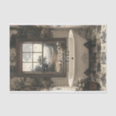 Badewanne mit Blick auf 2 Decoupage Seidenpapier (Vorderseite)