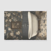 Badewanne mit Blick auf das Deko-Papier Seidenpapier (Vorderseite)