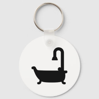 Badewanne mit Dusche Schlüsselanhänger